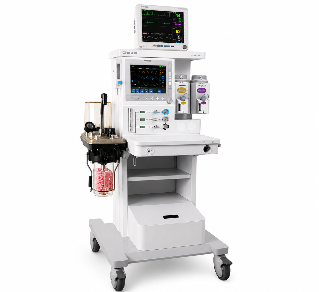 CGVET-A220T Veterinary Anesthesia Workstation with optional patient monitor